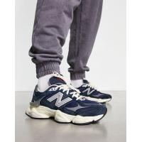ราคา New Balance 9060 trainers in navy and off white (203635955)