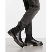ราคา Dr Martens 2976 bex squared chelsea boots in black polished smooth (203037767)