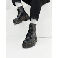 ราคา Dr Martens Jadon 8-eye platform boots in black (202600601)
