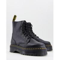 ราคา Dr Martens jadon 8 eye boots in black pisa (201054082)
