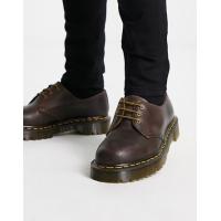 ราคา Dr Martens 1461 bex 3 eye shoes in dark brown (203037614)