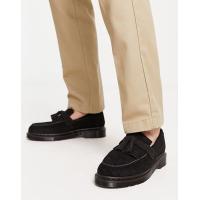 ราคา Dr Martens Adrian mono tassel loafers in black suede (201052539)