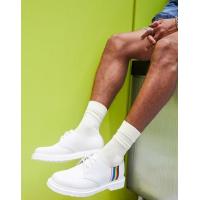 ราคา Dr Martens 1461 for Pride 3 Eye Shoes White Smooth (201055253)