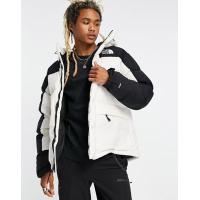 ราคา The North Face Himalayan down puffer jacket in black and off white (203210404)