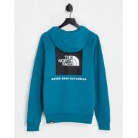 ราคา The North Face Raglan Redbox back print hoodie in teal (203207351)