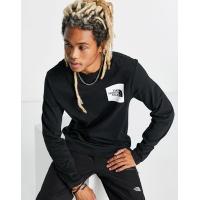 ราคา The North Face Fine logo long sleeve t-shirt in black (203207414)