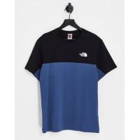 ราคา The North Face Icon colour block t-shirt in navy and black (203218839)