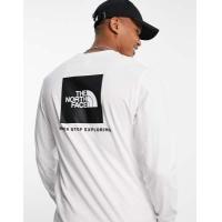 ราคา The North Face Redbox long sleeve t-shirt in white (201789229)
