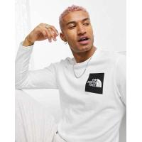 ราคา The North Face Fine logo long sleeve t-shirt in white (203207415)