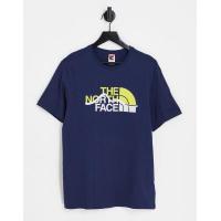 ราคา The North Face Mountain Line t-shirt in navy (203218691)