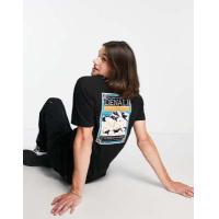 ราคา The North Face Faces back print t-shirt in black (203207017)