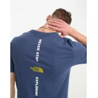 ราคา The North Face Vertical back print t-shirt in navy Exclusive at ASOS (203867007)
