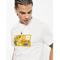 ราคา The North Face Leaf Drawing chest print t-shirt in off white Exclusive at ASOS (203551835)