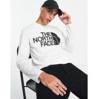 ราคา The North Face Standard logo long sleeve t-shirt in white (203212164)