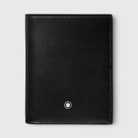 ราคา กระเป๋าสตางค์ Montblanc Meisterstück Compact Wallet 6Cc - สีดำ (971143)