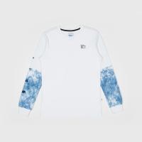 ราคา Mahanakhon Skywalk เสื้อยืดแขนยาว แต่งลายมัดย้อมที่แขนสองข้างและลายพิมพ์ สีขาว ไซส์ Xl (8212650)