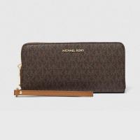ราคา กระเป๋า Michael Kors Large Logo Continental Wallet - สีน้ำตาล (1026688)