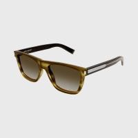 ราคา แว่นกันแดด Saint Laurent Mid Naked Wire Core Mn 56 Havana-Crystal-Brown Sunglasses (1025523)
