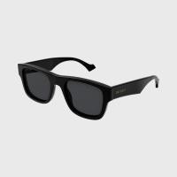 ราคา แว่นกันแดด Gucci Generation Sunglasses - สี Shiny Solid Black/Grey 53 (1025480)
