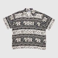ราคา เสื้อเชิ๊ตฮาวายลายช้าง Mahanakhon Chang Hawaii Shirt สีดำ - L (8362193)