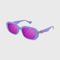 ราคา แว่นกันแดด Gucci Gg1535s Sunglasses - สี Shiny Solid Lilac/Solid Burgundy + Pink Guccissima 54 (1042361)