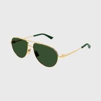 ราคา แว่นกันแดด Bottega Veneta Bv1302s-003 Sunglasses - สี Shiny Gold Btv 57 (1042310)