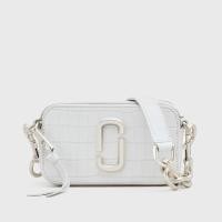 ราคา กระเป๋า Marc Jacobs The Croc-Embossed Shoulder Snapshot - สี Cotton (1020683)