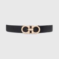 ราคา เข็มขัด Ferragamo Reversible And Adjustable Gancini Belt - สีเบจ/ดำ 115 (1001916)
