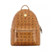 ราคา กระเป๋า Mcm Stark Side Studs Backpack In Visetos - สี Cognac M (1078234)