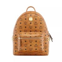 ราคา กระเป๋า Mcm Stark Side Studs Backpack In Visetos - สี Cognac S (1078236)