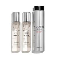 ราคา Chanel Allure Homme Sport Twist And Spray Refillable Bottle 3 X 20 Ml – Cologne (748800)