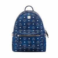 ราคา กระเป๋าเป้ Mcm Stark Visetos Backpack With Side Studs - สี Blue Visetos M (1101891)