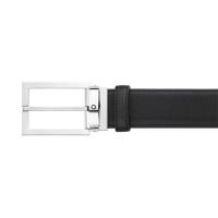 ราคา เข็มขัด Montblanc Leather Belt (Rectangular Stainless Steel) 35 มม. - สีดำ (996239)