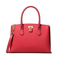 ราคา กระเป๋า Michael Kors Ruby Medium Saffiano Leather Satchel - สีแดง (1026634)