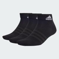 ราคา Adidas Thin and Light Sportswear Ankle Socks 6 Pairs Black / White (IC1293)