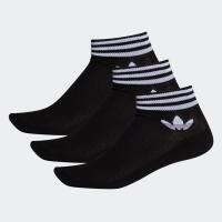 ราคา Adidas Island Club Trefoil Ankle Socks 3 Pairs Black / White (EE1151)