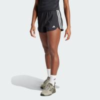 ราคา Adidas Pacer Training 3-Stripes Woven High-Rise Shorts Black / White (IT7760)