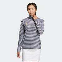 ราคา Adidas AEROREADY Play Green Stripe Mock Neck Long Sleeve Shirt White (HG5775)