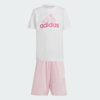 ราคา Adidas Essentials Logo Tee and Short Set White / Multicolor (IQ4089)
