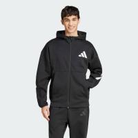 ราคา Adidas Z.N.E. Full-Zip Hooded Track Jacket Black / White (JD5984)