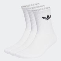 ราคา Adidas Trefoil Cushion Crew Socks 3 Pairs White (IJ5616)
