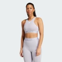 ราคา Adidas TECHFIT Medium-Support High-Neck Bra Glory Grey (IW5346)
