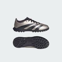 ราคา Adidas Predator League Turf Boots Kids Platinum Metallic / Aurora Black / Turbo (IF6414)