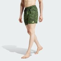 ราคา Adidas adidas x FARM 3-Stripes Swim Shorts 5-Inch Crew Green / Black / Semi Spark (JG3598)