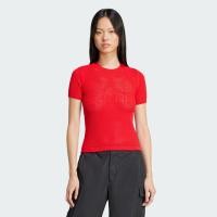 ราคา Adidas Originals Premium Crochet Cali Tee Better Scarlet (JD1077)