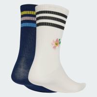 ราคา Adidas adidas Originals x Liberty London Crew Socks 2 Pairs Multicolor / White (JC8655)