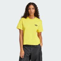 ราคา Adidas Smiley Loose 3-Stripes Tee Yellow (JD2741)