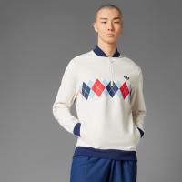 ราคา Adidas Originals Argyle Printed 1/4-Zip Sweatshirt White (JH3871)