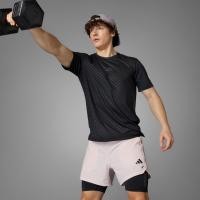 ราคา Adidas Power Workout Two-in-One Shorts Sandy Pink / Black (IX9095)