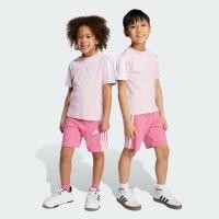 ราคา Adidas Essentials Tee Set Kids Pink White (JV7358)